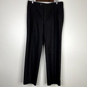Christian Dior Men's Zip Fly Striped Dress Pants